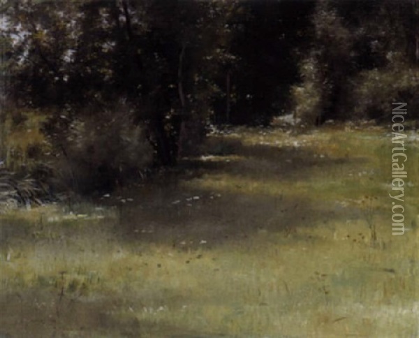 Paysage De Sous-bois Oil Painting - Pierre (Desire Eugene) Franc Lamy