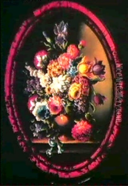 Still Lifes Of Flowers Oil Painting - Anderly Johann Moeller