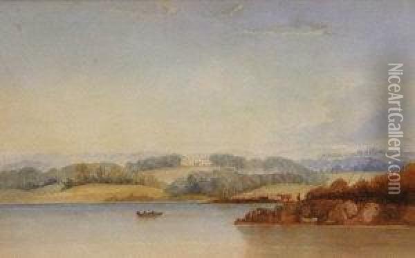 Picton Castle South Wales Oil Painting - Anthony Vandyke Copley Fielding