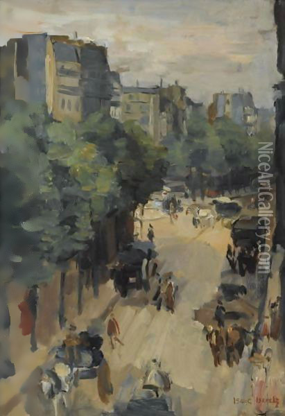 A Street Scene In Paris Oil Painting - Isaac Israels