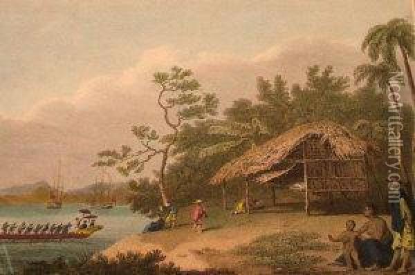 View In Turon Bay Oil Painting - John Landseer