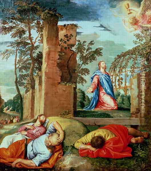 The Agony in the Garden 2 Oil Painting - Paolo Veronese (Caliari)