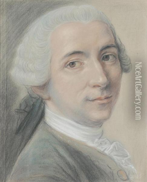 Portrait Of Jean Claude Gaspard De Sireuil Oil Painting - Francois Boucher