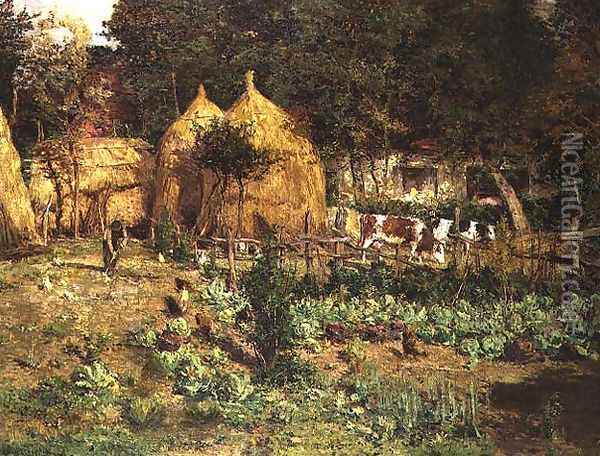 Jardin Potager Oil Painting - Isidore Verheyden
