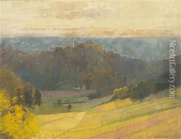 A View Of Cornstejn Oil Painting - Roman Havelka