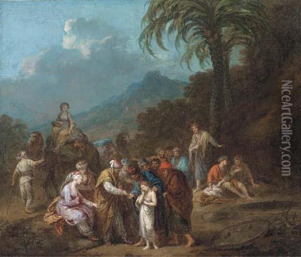 Joseph Sold Into Slavery To The Ishmaelites Oil Painting - Francesco Zuccarelli