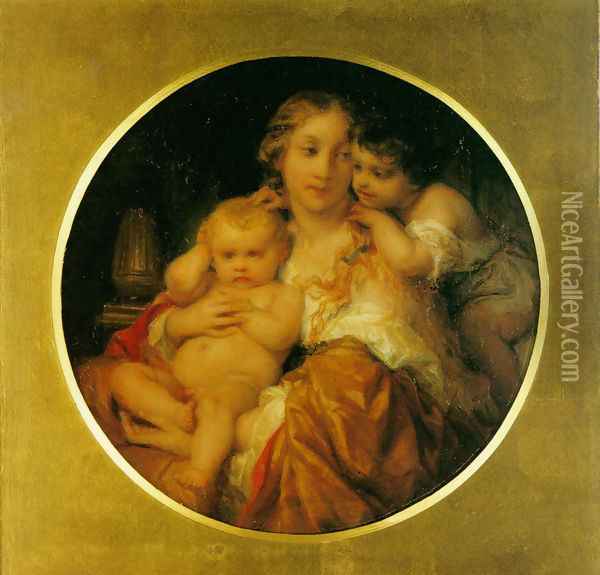 Mother and Child Oil Painting - Paul Delaroche