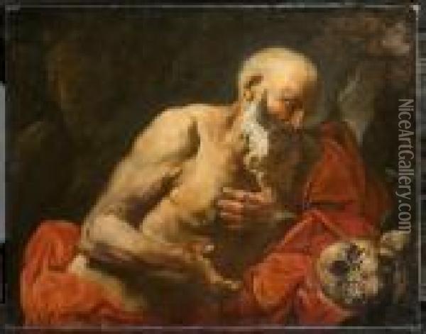 Saint Hieronymus. Oil Painting - Jusepe de Ribera