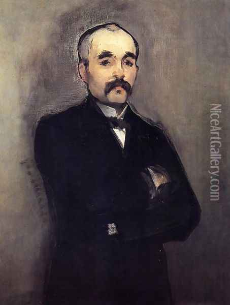 Portrait of Clemenceau Oil Painting - Edouard Manet