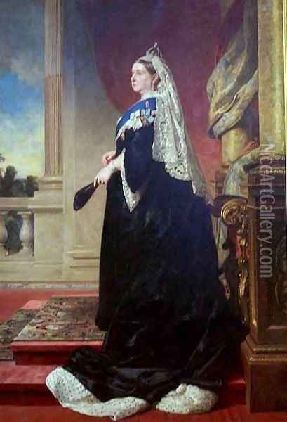 Queen Victoria 2 Oil Painting - Baron Heinrich von Angeli