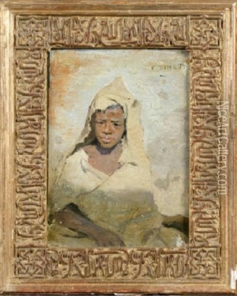 Portrait De Jeune Arabe Oil Painting - Alphonse Etienne Dinet
