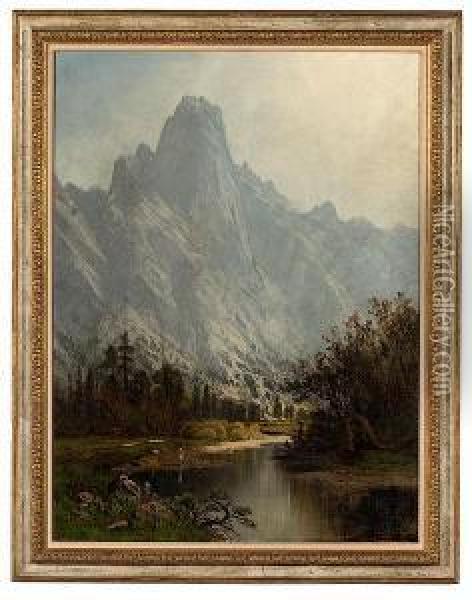 Yosemite Oil Painting - Harvey Otis Young