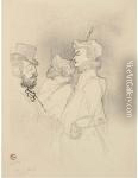 Pourquoi Pas?... Une Fois N'est Pas Coutume Oil Painting - Henri De Toulouse-Lautrec