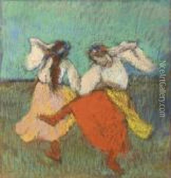 Danseuses Russes Oil Painting - Edgar Degas