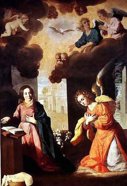 The Annunciation Oil Painting - Francisco De Zurbaran