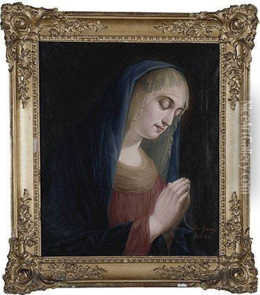 Virgen Maria Oil Painting - Lino Garcia