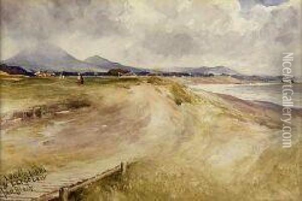 Lundin Links And Largo Law Oil Painting - John Blair