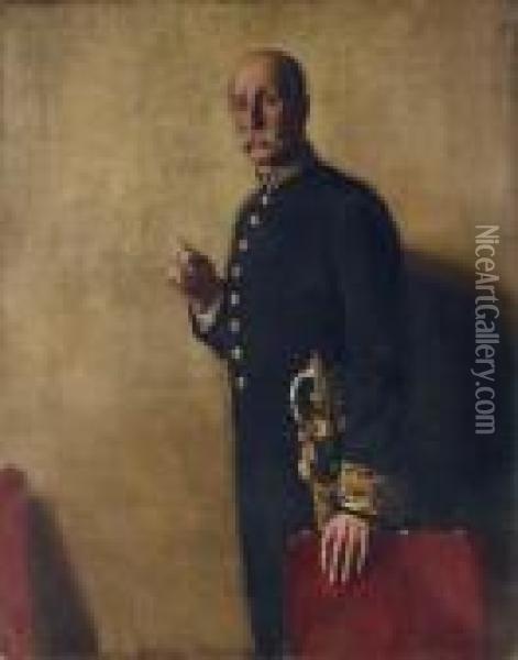 Portrait Of John Frederic Symons Jeune Oil Painting - William Nicholson