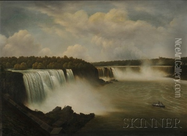 View Of Niagara Falls Oil Painting - Edward Kranich