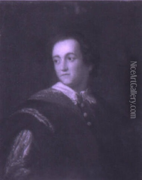 Portrait Of George Lloyd Mears Oil Painting - Robert Edge Pine