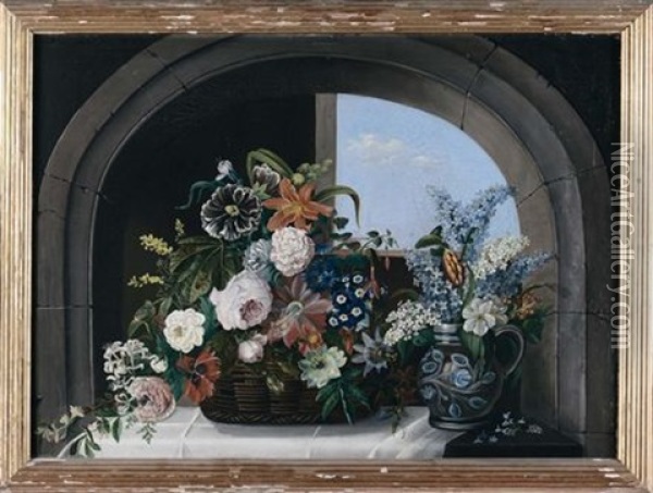 Fiori Oil Painting - Ambrosius Bosschaert the Younger