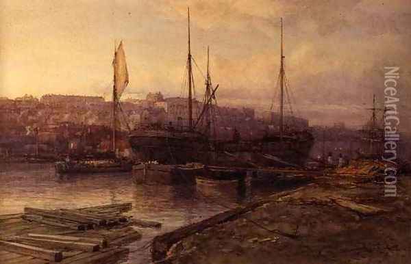 Bristol Docks, 1896 Oil Painting - Arthur Wilde Parsons