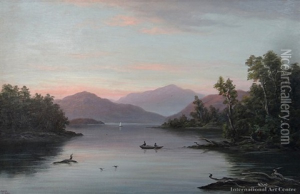 Lake Moana Oil Painting - William George Baker