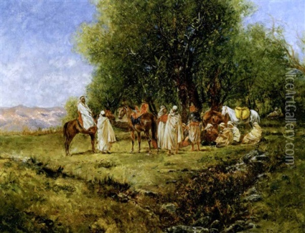 Accampamento Arabo Oil Painting - Rudolf Ernst