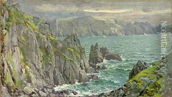 Rocky Coast 2 Oil Painting - William Trost Richards