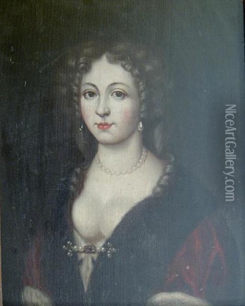 Portrait Of A Lady Oil Painting - Jacob Ferdinand Voet