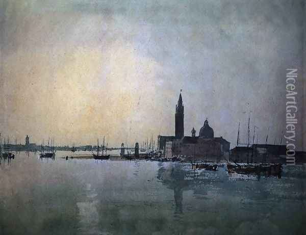San Giorgio Maggiore at Dawn Oil Painting - Joseph Mallord William Turner