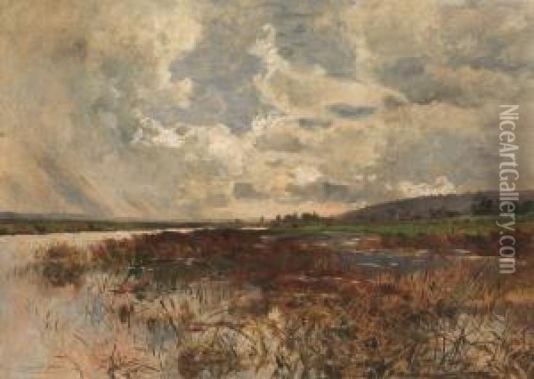 Paysage De Normandie Oil Painting - Edmond Charles Jos. Yon
