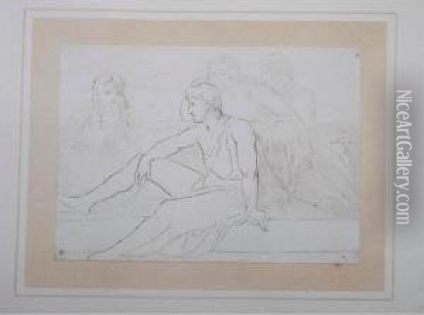 The Theogany And The Lays Of Hesiod Oil Painting - John Flaxman