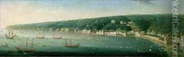 View of Naples from the east Oil Painting - Gaspar Butler