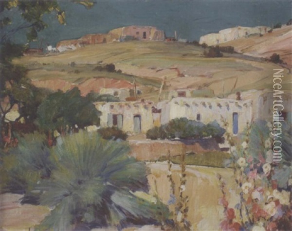 The Hillside Oil Painting - Gerald Cassidy