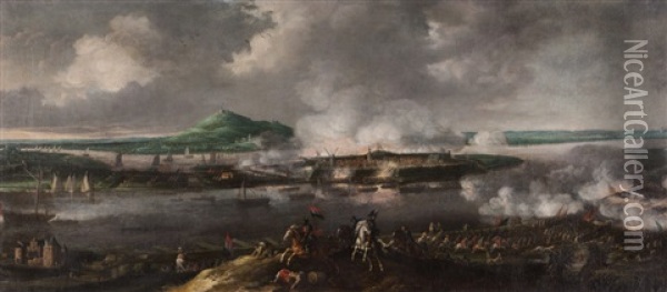 Siege Of Schenkenschans Bt The Prince Frederick Henry Oil Painting - Gerrit van Santen