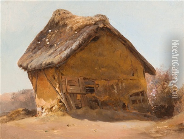 Kleine Heuhutte Oil Painting - Johann Jakob Ulrich