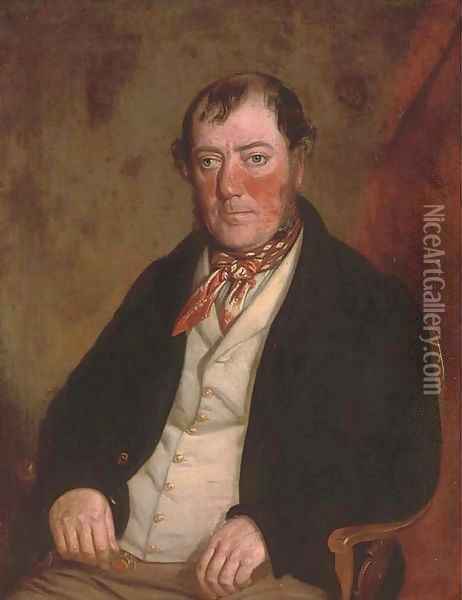 Portrait of Mr W. Griffith Oil Painting - William J. Pringle