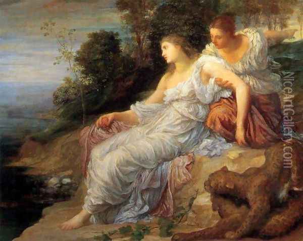 Ariadne in Naxos, 1875 Oil Painting - George Frederick Watts