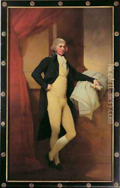 Portrait of Samuel Oldknow, c.1790-2 Oil Painting - Josepf Wright Of Derby