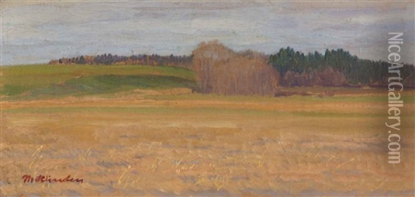 Landschaft Oil Painting - Max Hunten