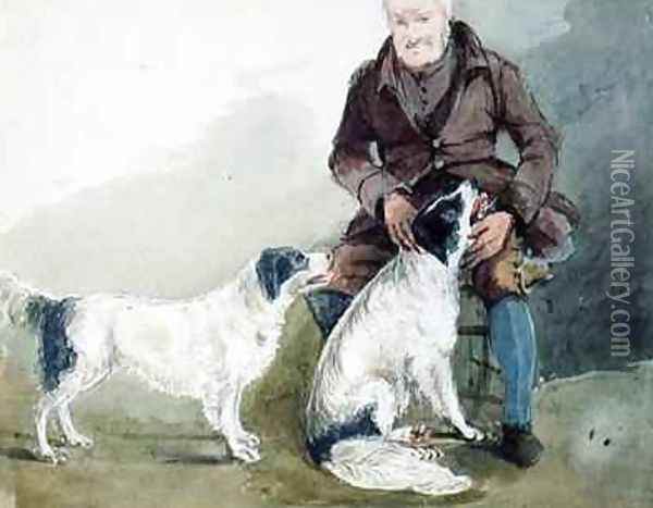 Major Gilpin and his dogs Oil Painting - John Harden