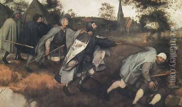 Blind Leading the Blind Oil Painting - Pieter the Elder Bruegel