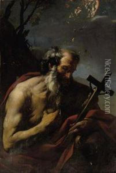 Saint Jerome Oil Painting - Giacinto Brandi