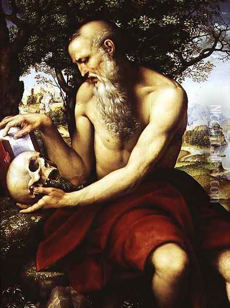 St. Jerome, c.1507-12 Oil Painting - Cesare da Sesto