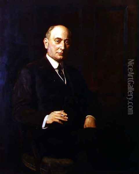 Portrait of Sir Landon Ronald Oil Painting - John Maler Collier