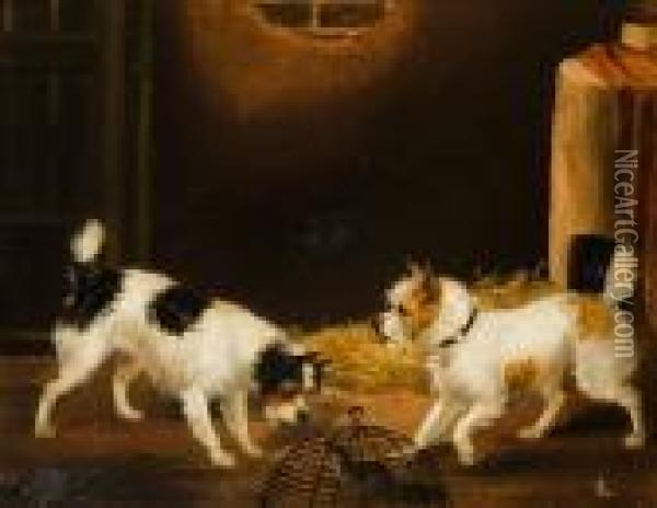 Hundar Vid Rattfalla Oil Painting - George Armfield