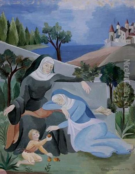 Scene Biblique I (1936) Oil Painting - Alice Hohermann