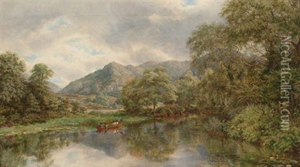 The Meeting Of The Waters, Killarney Oil Painting - Robert George Kelly