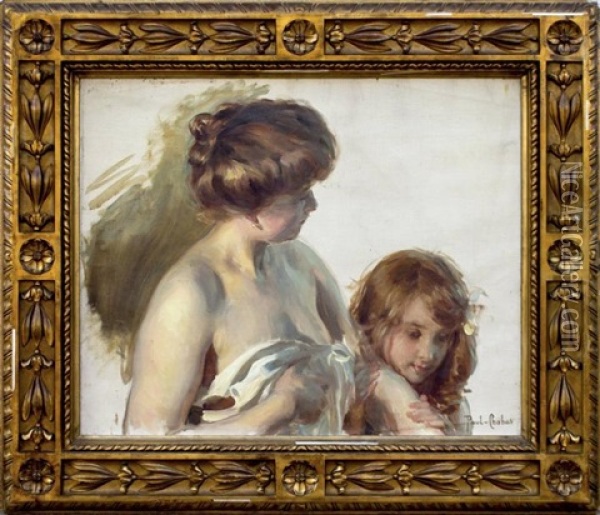 Mere Et Enfant Oil Painting - Paul Emile Chabas